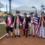 Signers Chapter Color Guard at the Welcome to Fabulous Las Vegas sign.
